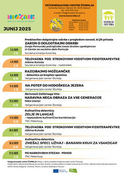 Program junijskih delavnic VGC Štorklja 